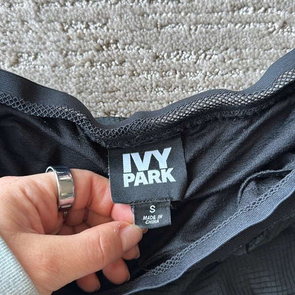 IVY PARK Black Mesh Athletic Shorts - Picture 4 of 5